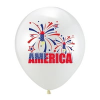 4 јули Ден На Независноста Балони Забави Украси Сад Американско Знаме Патриотска Декорација Балони Банер За Меморијален Ден