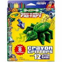 Crayola се топи фабрички фабрички критери на креда, по темнината