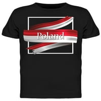 Полска Знаме Маица Мажи-Слика Од Шатерсток, Машки Медиум