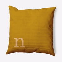 Едноставно Дејзи 20 20 модерна монограм декоративна перница за фрлање, есенско злато