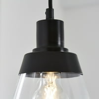 & G 3-светло таванот за монтирање на таванот или островска светлина, прилагодлива за висина, мат црно завршница стакло нијанси