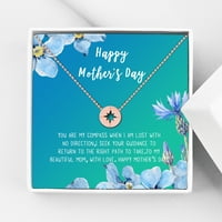 Ѓердан и картичка на мајката, подарок за мама, подарок за неа, Денот на ѓердан Денот на мајката, присутен, ѓердан за срце за