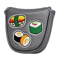 Aoanydony for Golf Mallet Putter Head Cover for Golf Club Headcover Square for Women Men Grey Putter Cover